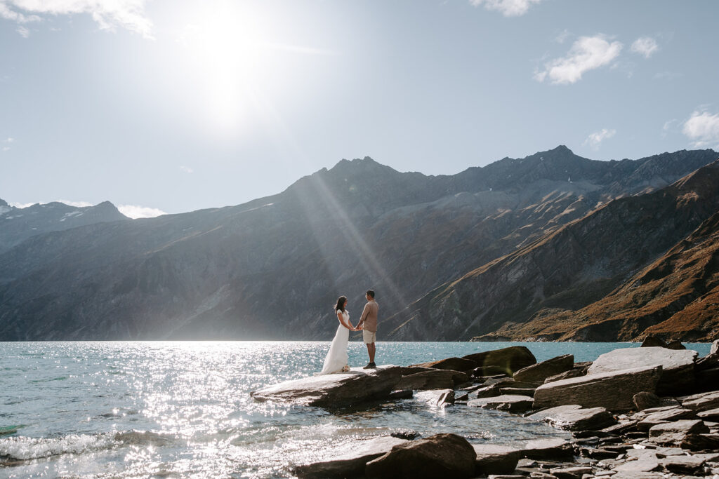 lakeside wedding at lake lochnagar lost in love NZ