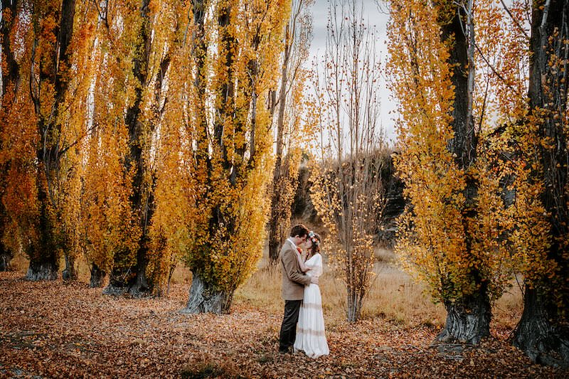 autumn elopement queenstown