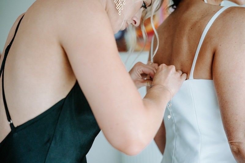 bride getting ready