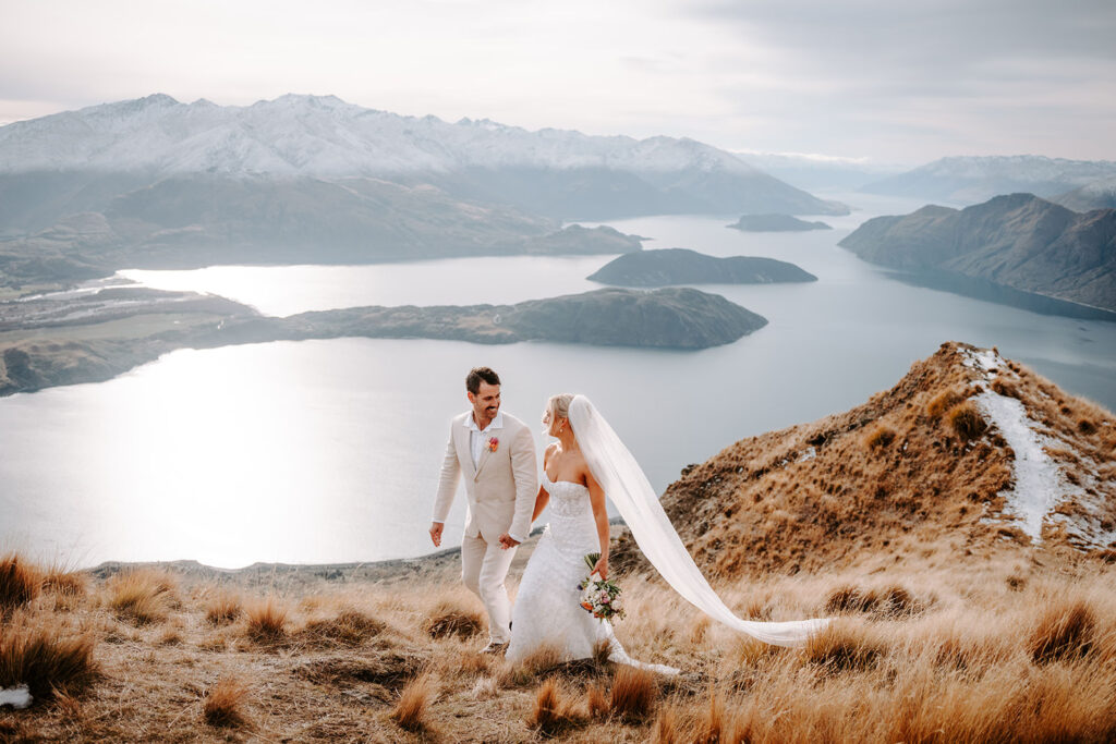 sunset elopement queenstown NZ